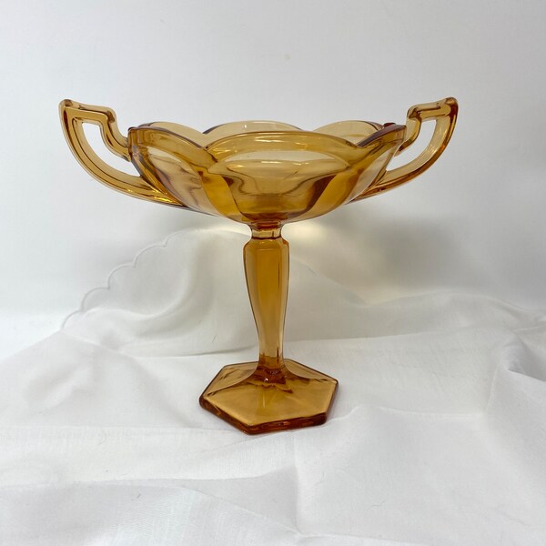 Gold Scalloped Compote Etsy