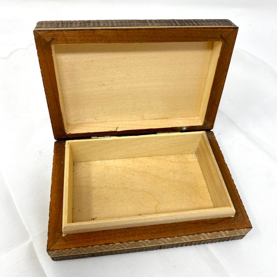 Carved Wood Box Made Poland 5", Poplar Linden Lim… - image 7