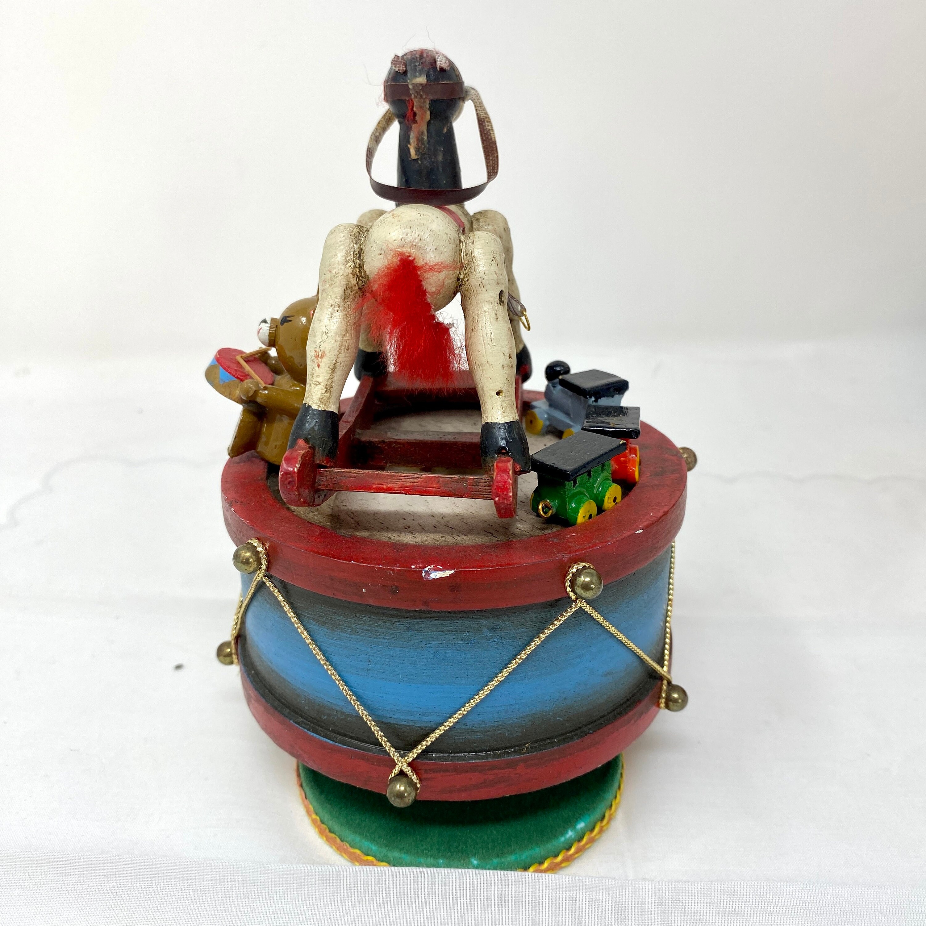 Enesco Toyland Music Box Vintage 1970s Revolving Rocking Etsy