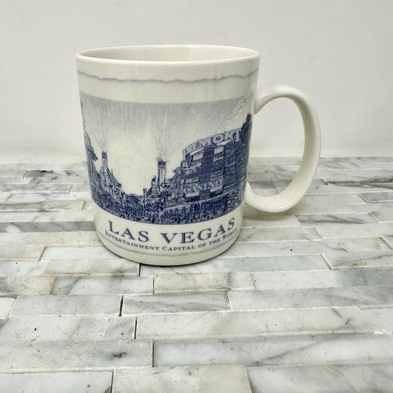 Starbucks City Mugs Las Vegas Entertainment Capital Coffee Mug 18 Oz,  Oversized White Blue Cityscape, Blue Skyline Metropolitan Profile - Etsy  Canada