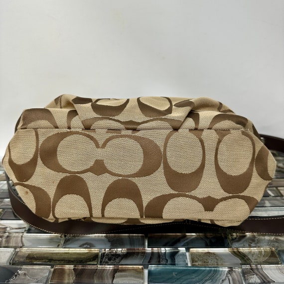 Brown fabric coach purse Clearance