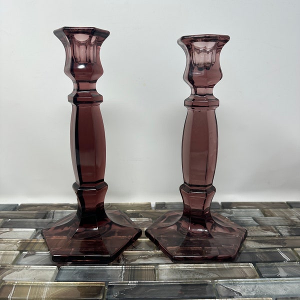 Amethyst Candle Holder Etsy