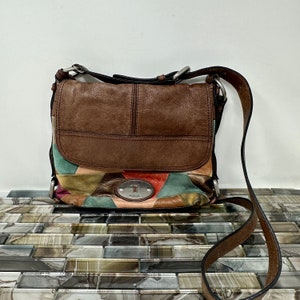 Fossil patchwork crossbody sale