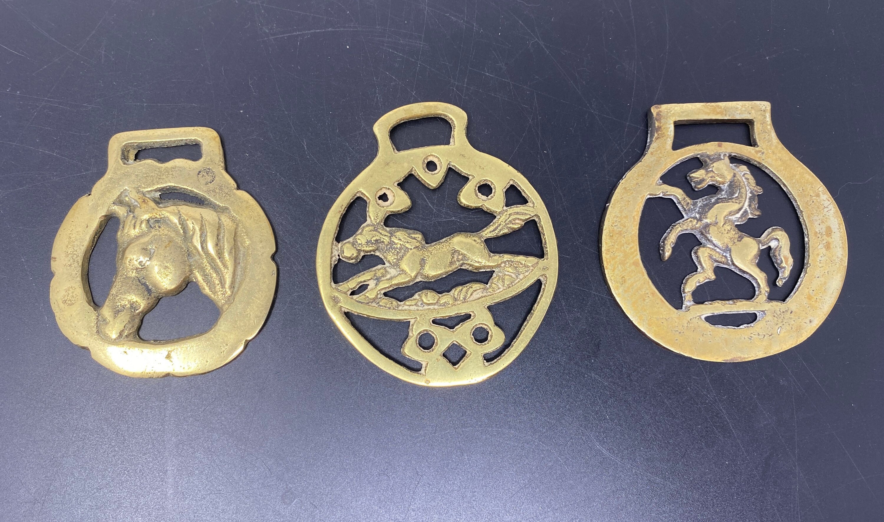 Antique Horse Bridle Brass Charms Vintage Good Luck Charms Etsy
