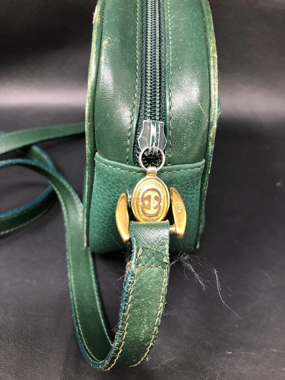 Authentic Gucci Forest Hunter Green All Leather C… - image 8