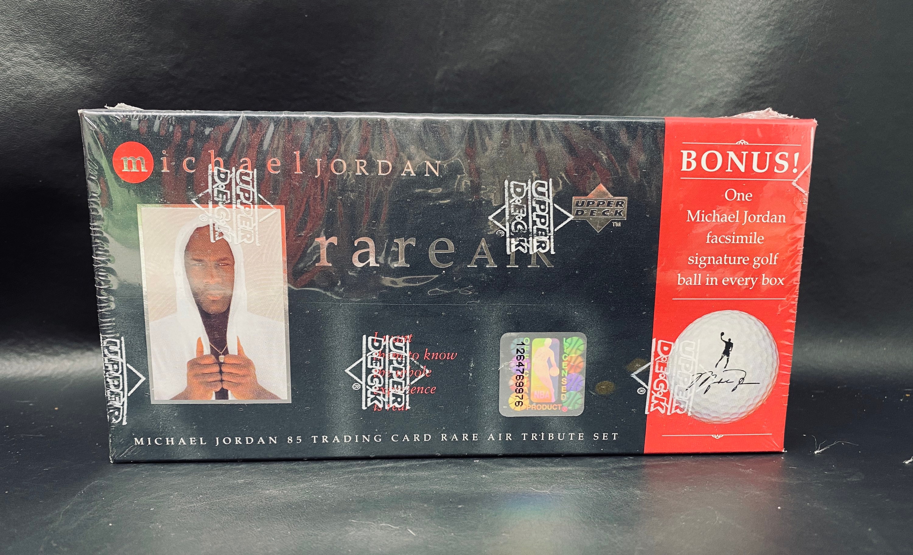 1997 Michael Jordan Rare Air Upper Deck Trading Cards Tribute Set 85  Trading Cards Golf Ball Set Sealed Box
