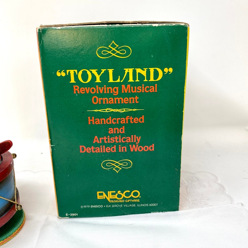 Enesco Toyland Music Box Vintage 1970s Revolving Rocking Etsy