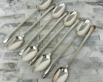 William Rogers Silver Plated Tea Spoons, Avalon Cabin Pattern Set