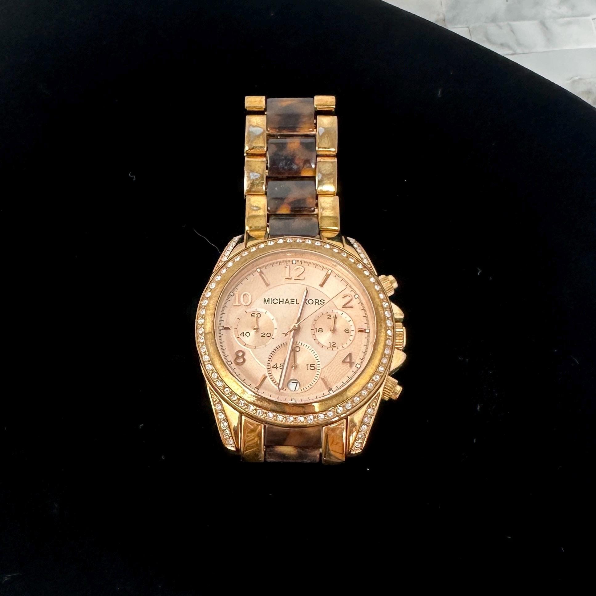 Michael Kors Blair Chronograph Quartz Crystal Watch Michael Kors MK6283 MK6283 Blair Black Quartz Watch main image 2