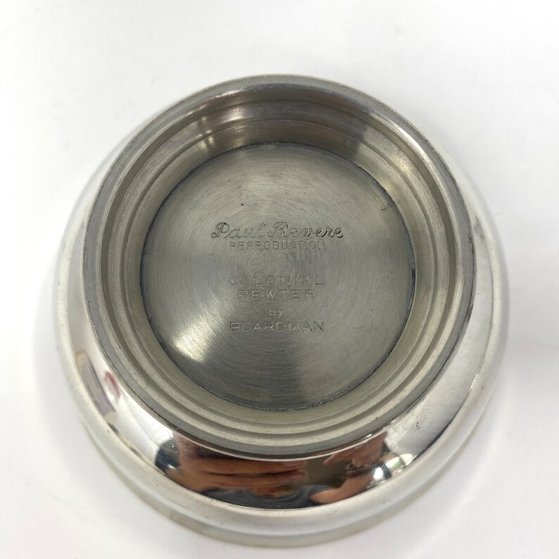 Boardman Colonial Pewter Paul Revere 4 in Bowl Vintage Silver Etsy