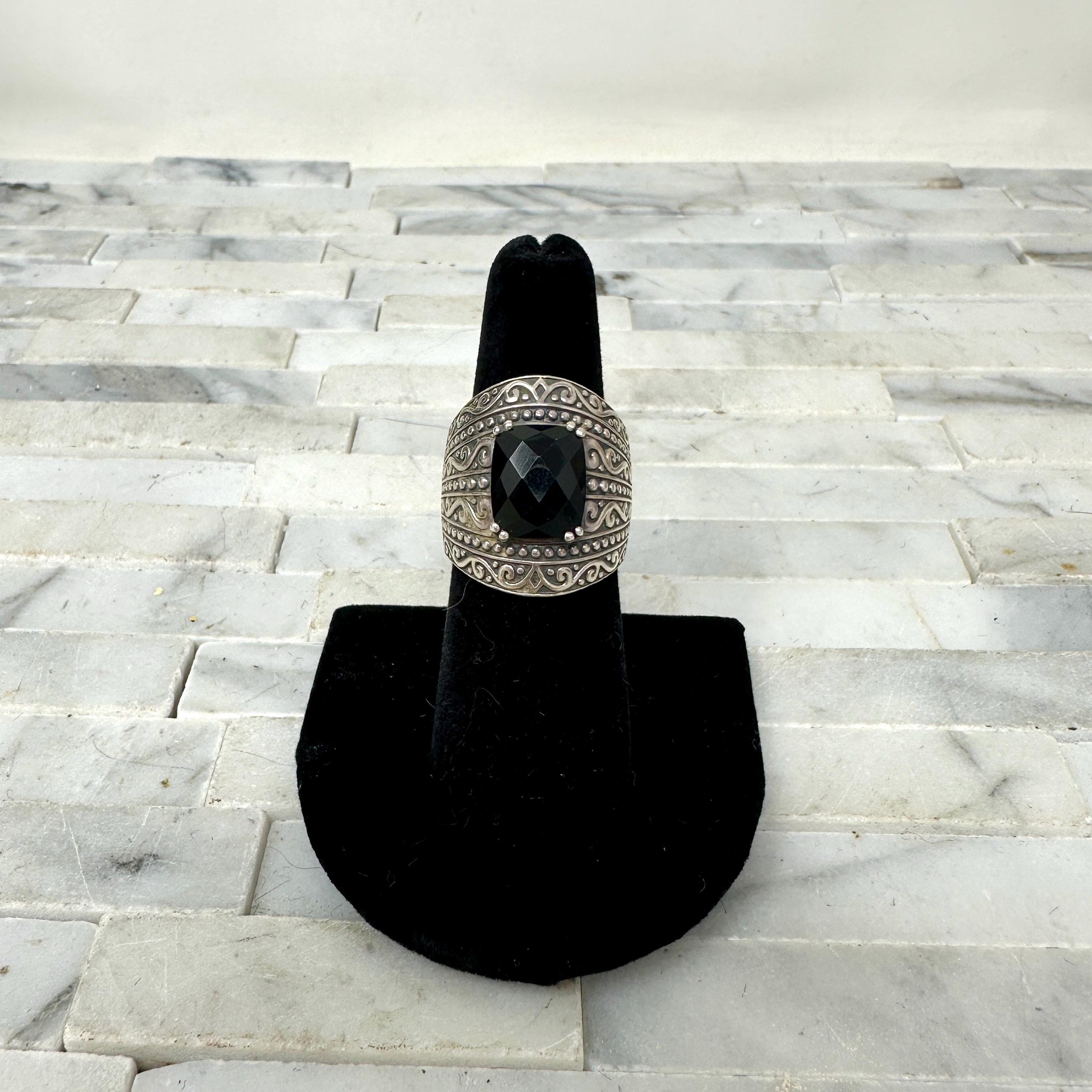 EFFY エフィ ブラック ダイヤモンド リング ヴィンテージ Vintage Effy Ring - Etsy