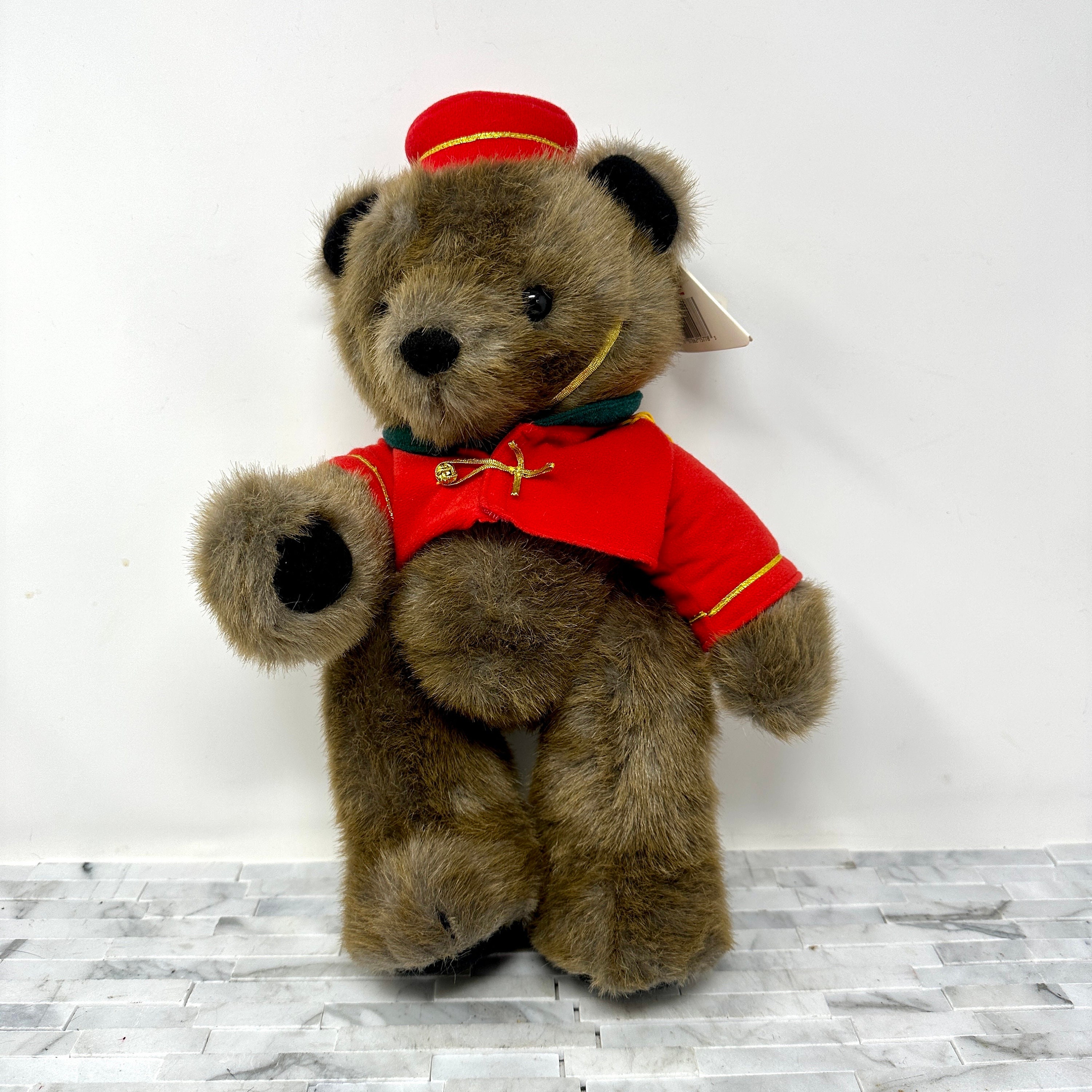 Vintage Dakin Lola Leopard Print Coat Plush Stuffed Animal Teddy Bear 11  inch