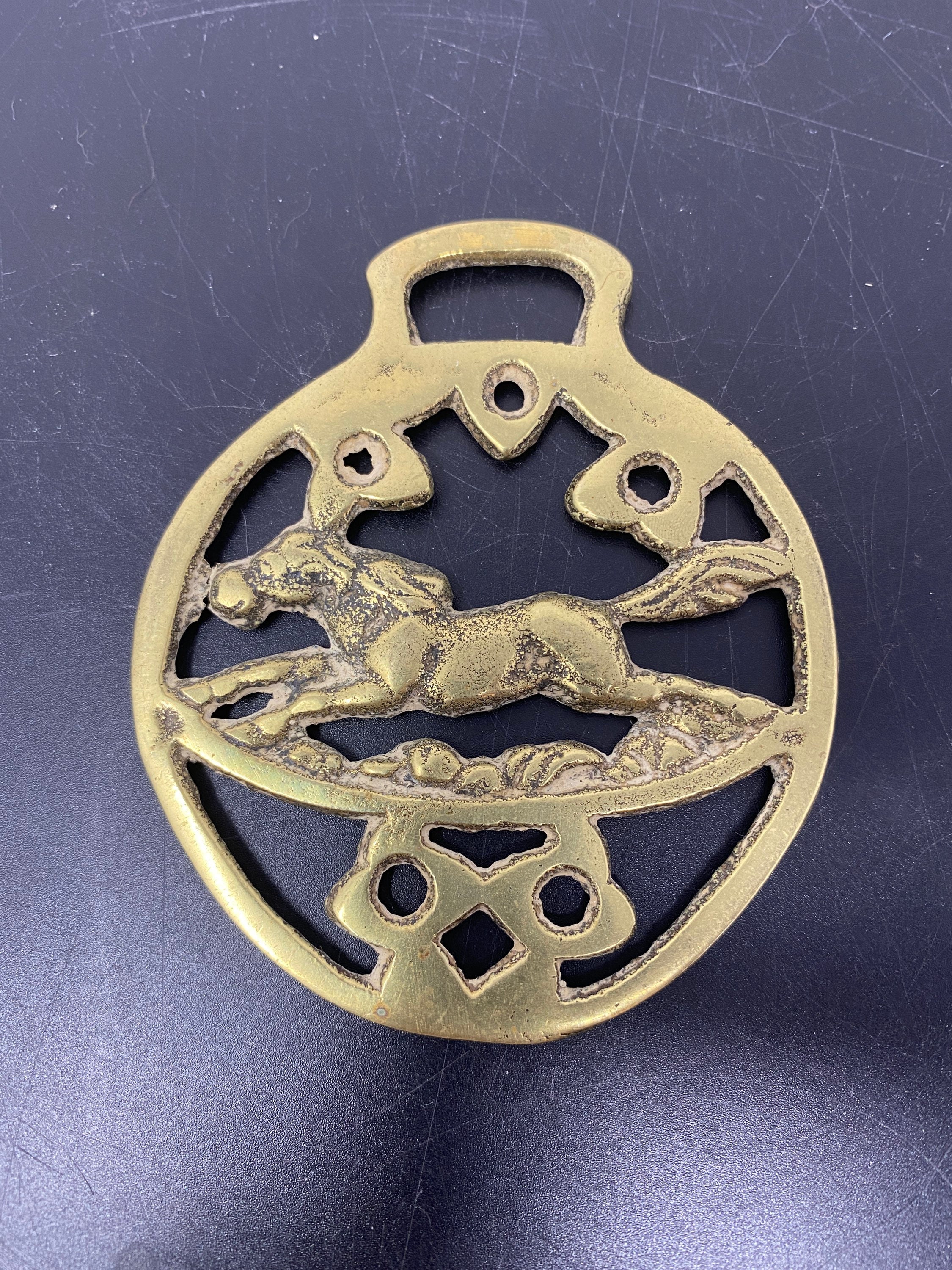 Antique Horse Bridle Brass Charms Vintage Good Luck Charms Etsy