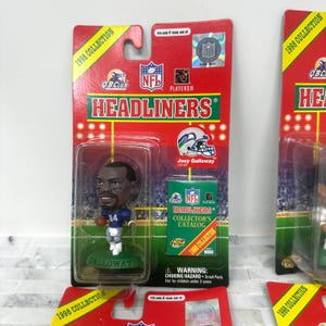 1998 Corinthian Headliners Chargers Junior Seau Eagles Joey Galloway, Vintage NFL AFC NFC Memorabilia Figurine Football Action Figure