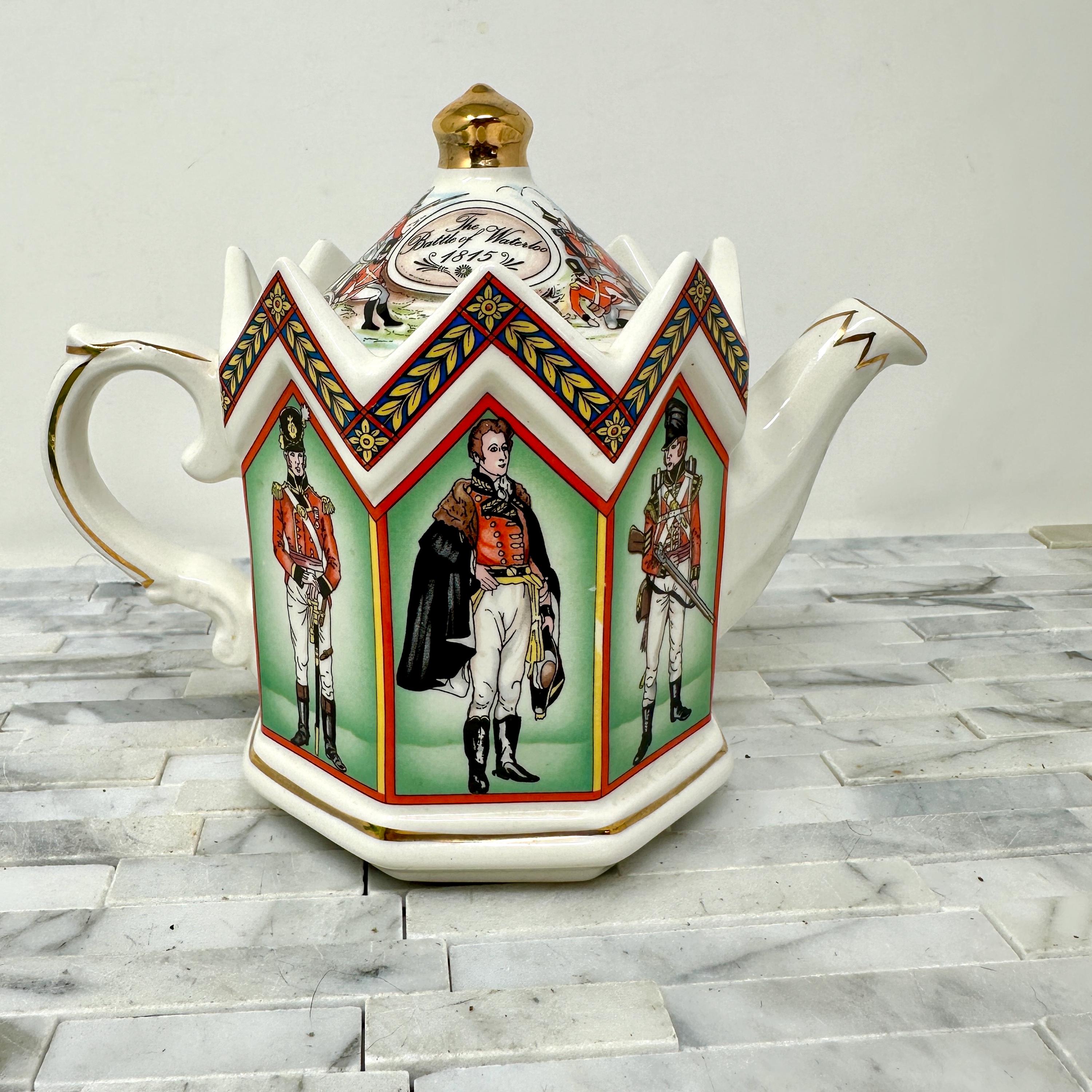 【最終Sale】英国製　ティーポット Teapottery BathTeapot English China James Sadler Historical Series Waterloo Teapot 4441