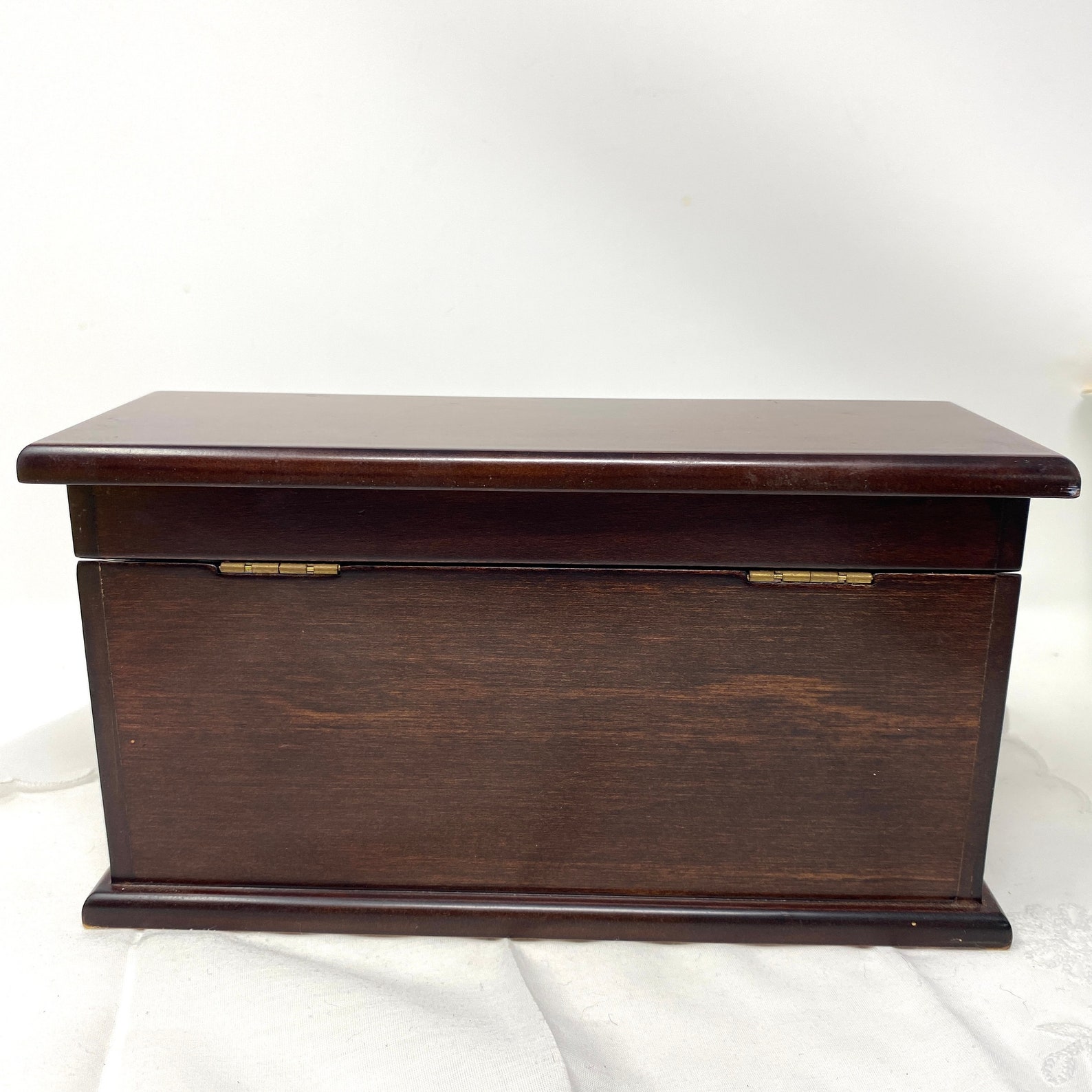 Bombay Company Wood Desk Organizer Vintage 1980s Mahogany Etsy