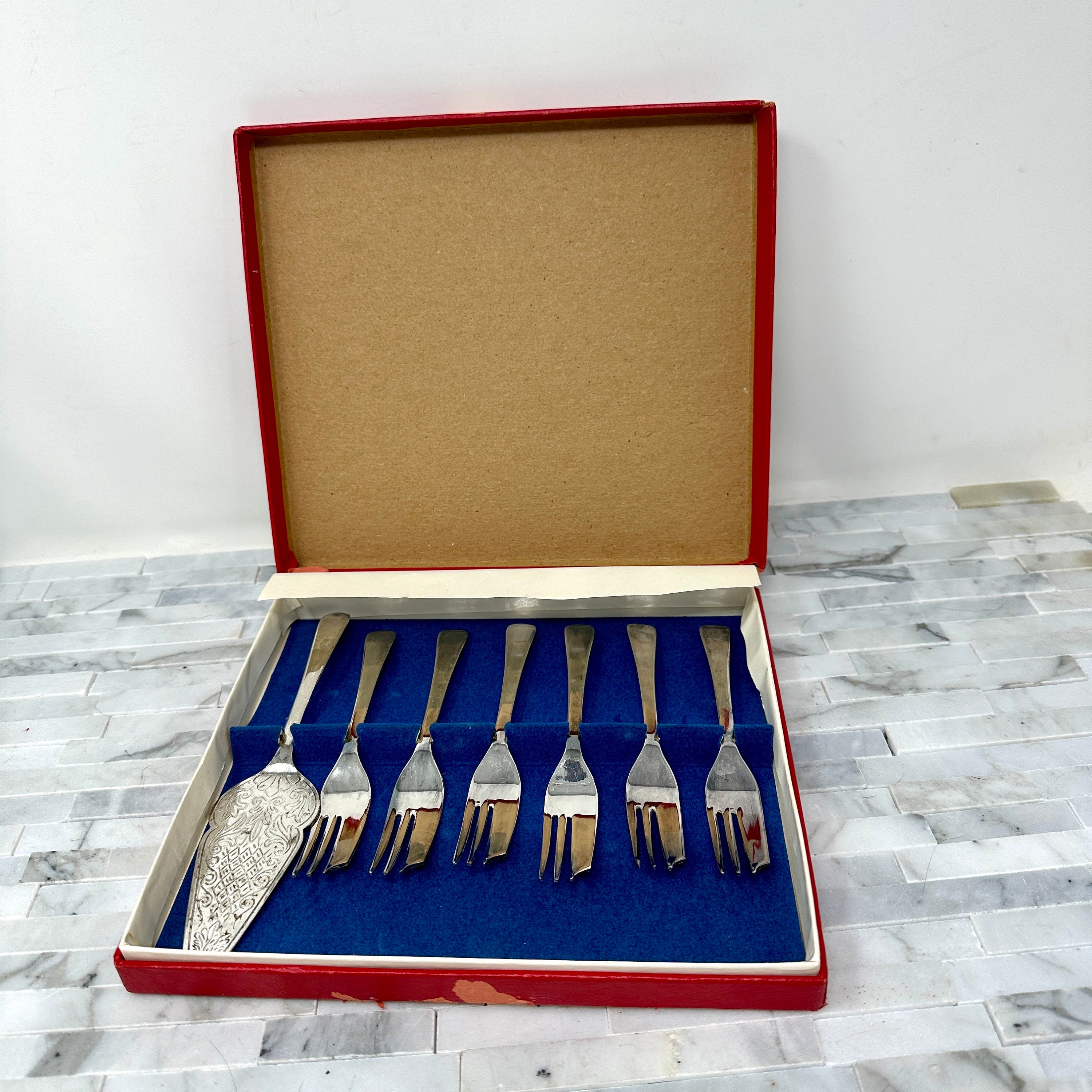 イギリス シルバーケーキフォーク ペイストリーフォーク ケーキ