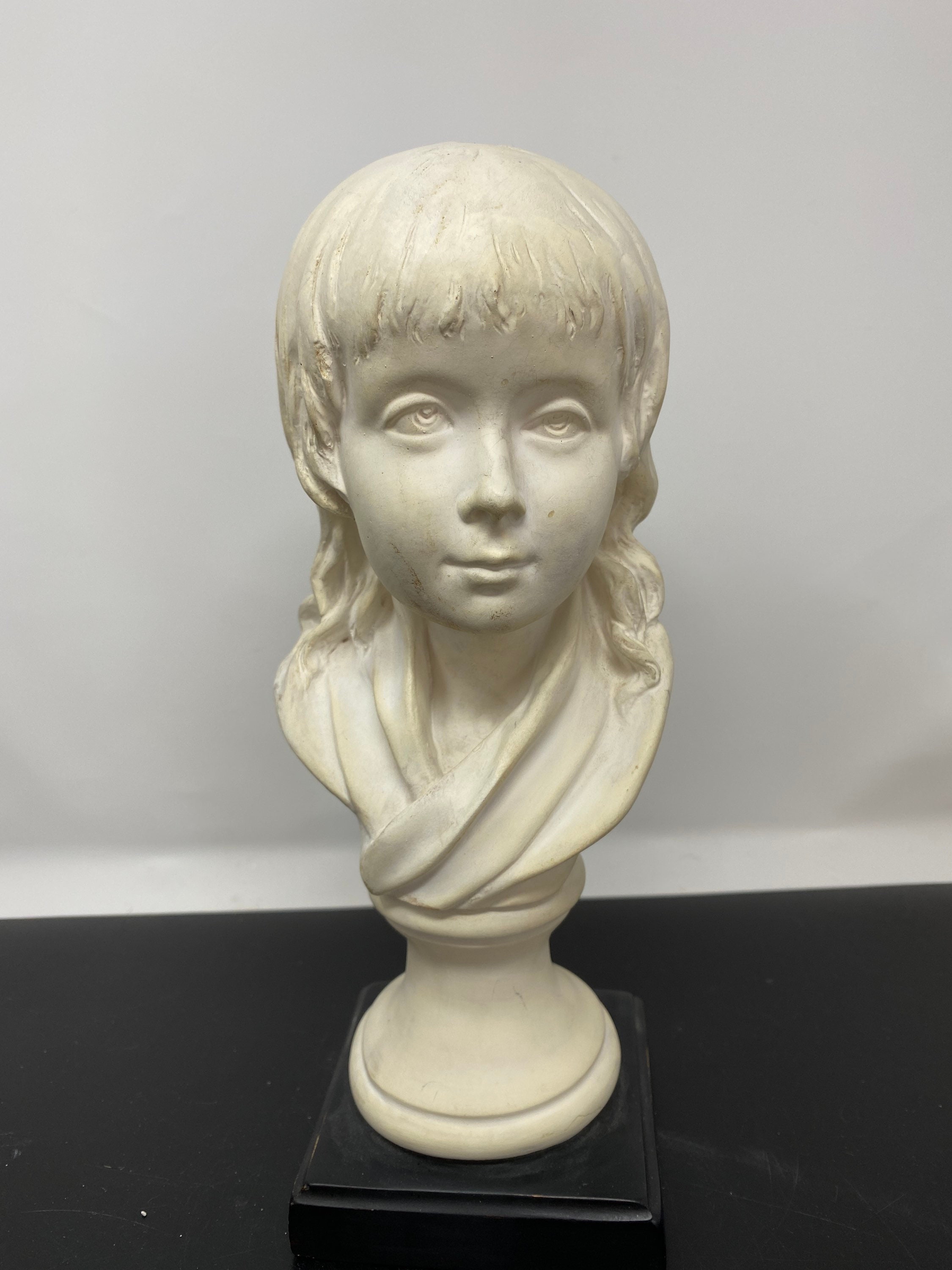 Vintage ABCO Alexander Backer chalkware figurine, plaster statue, young