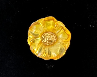 KENZO Vintage Flowers Charm Gold Plated Hair Clip - Etsy