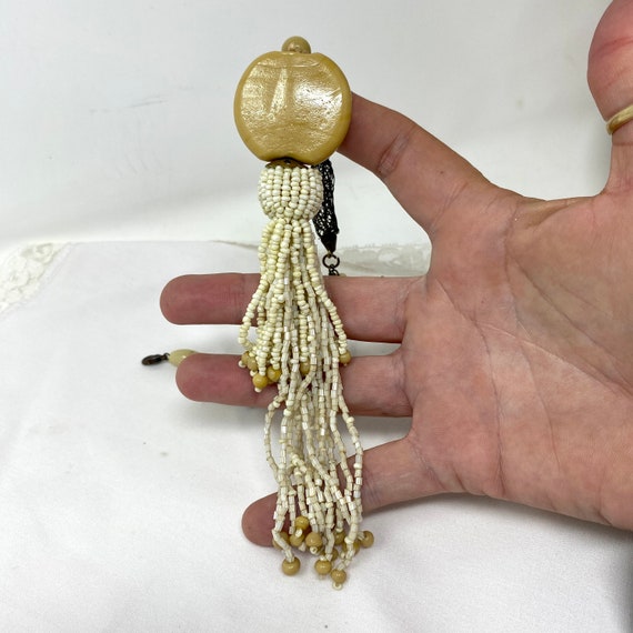 Bohemian Tassel Pendant Necklace, Vintage Boho Co… - image 4