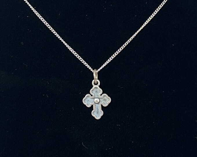 James Avery Sterling Botonee Cross Necklace 16