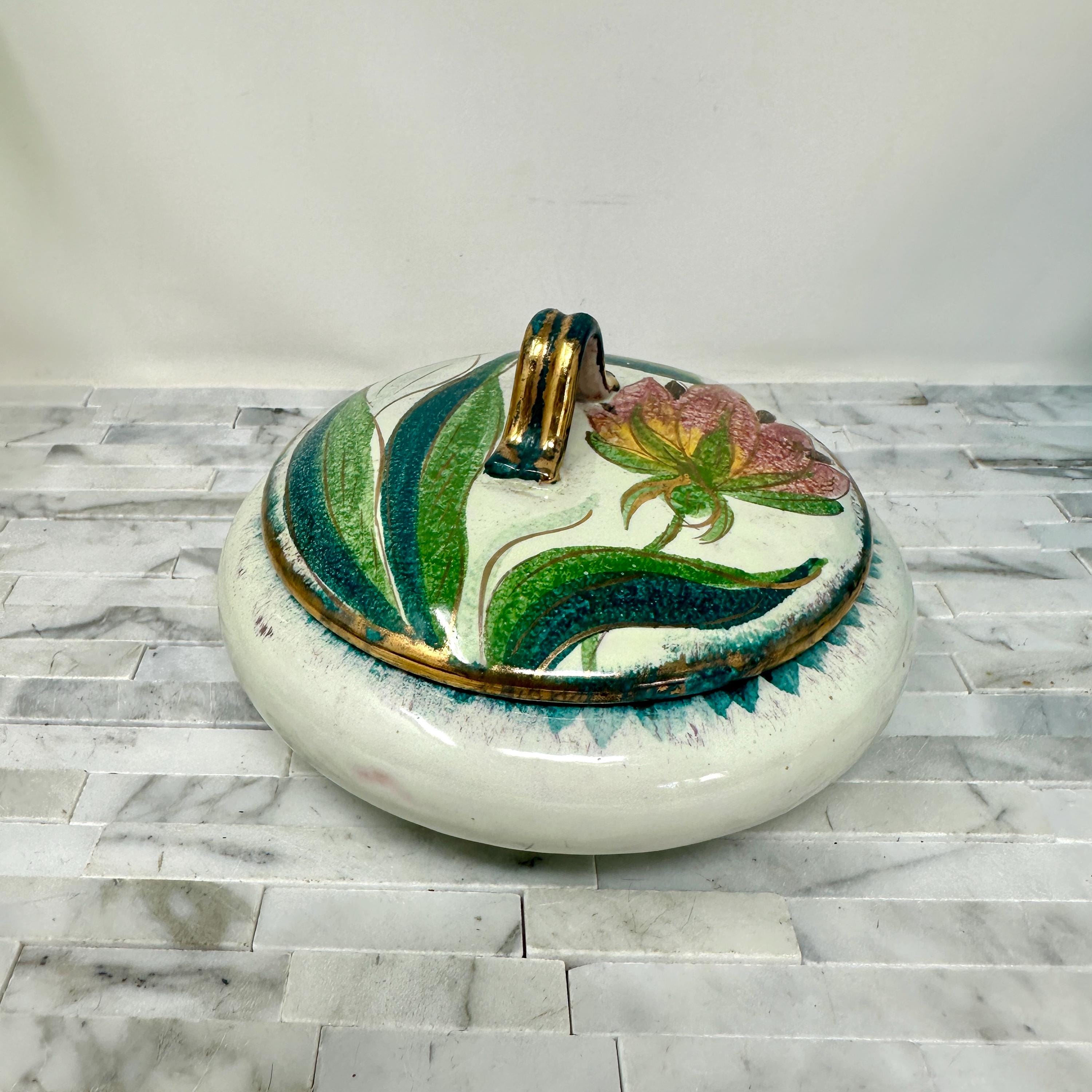 Round Ceramic Box - Etsy
