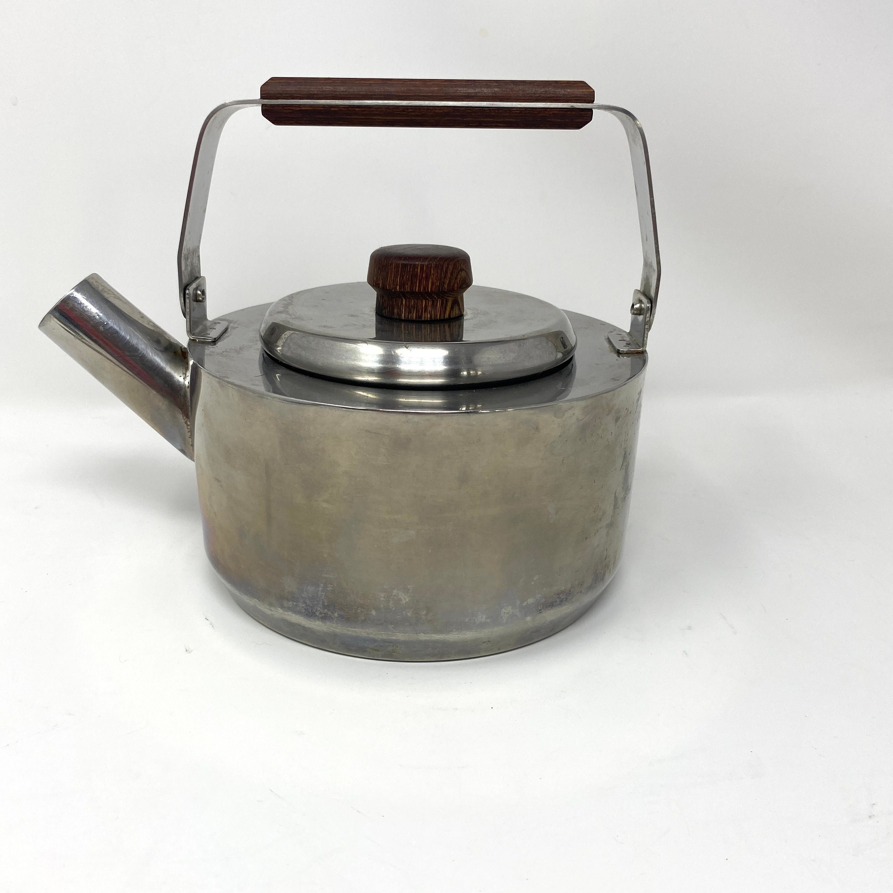 Vintage Farberware Tea Kettle 763 18 8 Stainless Steel Teak -  Denmark