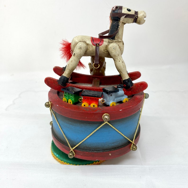 Enesco Toyland Music Box Vintage 1970s Revolving Rocking Etsy