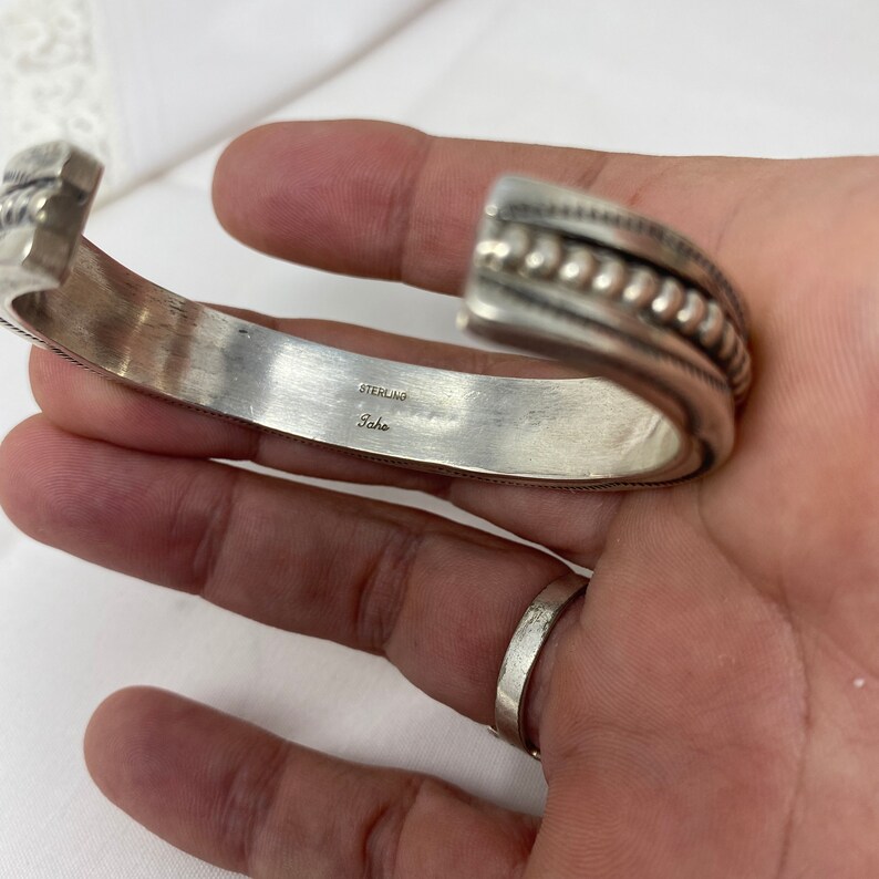 NA Signed Sterling Silver Cuff Bracelet SMALL Wrist Cuff Etsy