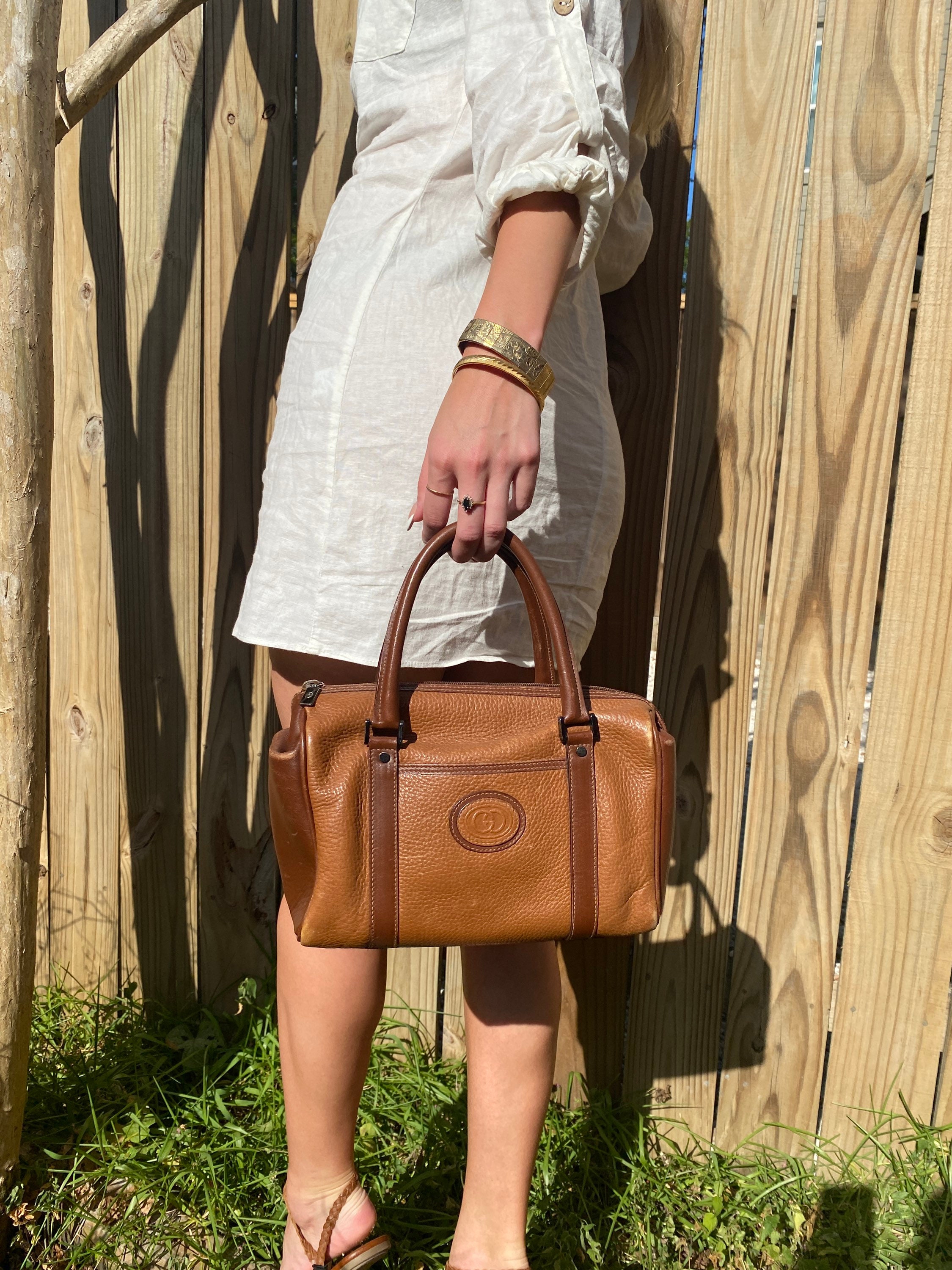 gucci handbags brown leather