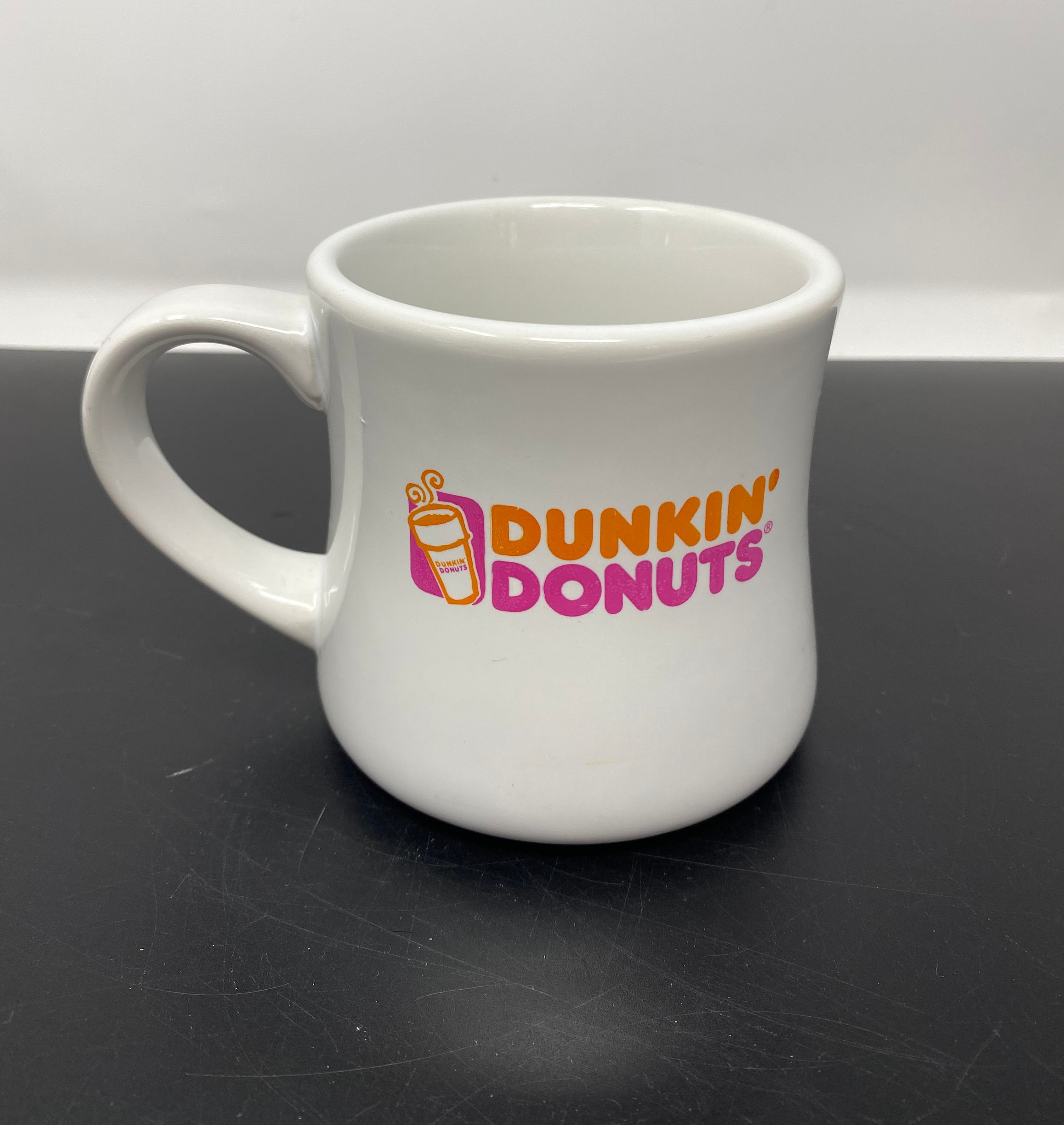 Dunkin Donuts White Coffee Mug Vintage Dunkin Logo Collectible