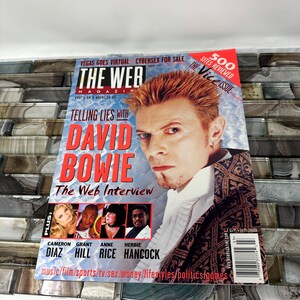 1997 The Web Magazine David Bowie Cover, Vintage David Bowie Memorabilia Interview, David Bowie Collector, Bowie Lover Gift Idea, Anne Rice