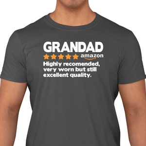 Grandad 5 Stars Funny Men&#39;s T-Shirt Fathers Day Gift Tee Shirt Top