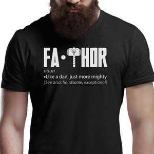 Fa Thor おもしろメンズTシャツ FaThor 父の日ギフトTシャツトップ