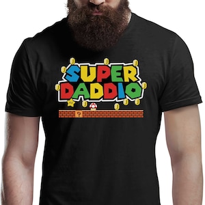 New Super Daddio T-Shirt Men's Fathers Day Gift Tee Shirt Top Daddy Dad