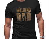 The Walking Dad Mash Up T-Shirt Mens Black Tee Funny Shirt