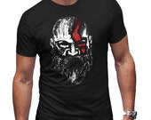 God Of War Kratos T-Shirt Old Man Kratos Face