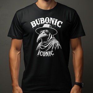 Bubonic Plague Doctor T-Shirt, Funny History Tee, Iconic Medieval Shirt, Black Death Humor, Sarcastic Plague T-Shirt