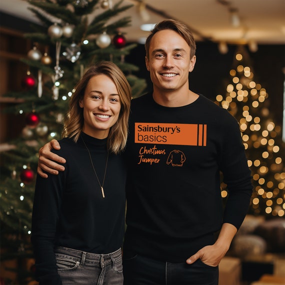 Sainsburys Supermarket Christmas Jumper Funny Festive Unisex