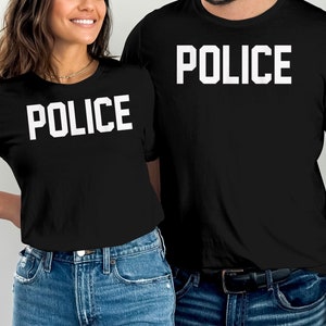 Police Shirt for Police Officer Halloween Costume, Cute Girl Halloween Outfit, Funny Halloween T-Shirt, Pumpkin Spice Latte Tee