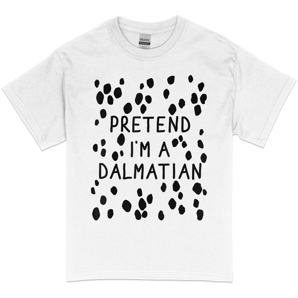 T-shirt drôle de déguisement d'halloween pour chien dalmatien, parfait pour un jeu ou une friandise