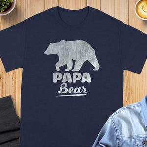 Papa Bear T-Shirts, Fathers Day Gift, Dad T-Shirt, Papa Bear Shirt, Gift For Dad, Bear T-Shirts, Dad Birthday Gift, Mens T Shirts