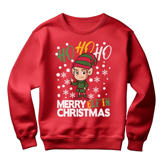 mens elf jumper