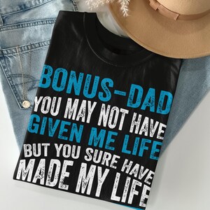 Bonus Dad Fathers Day T Shirt, Zabawny prezent na Dzień Ojca, Prezent dla Ojczyma, Koszulka dla Taty, Koszulka na Dzień Ojca, Prezent dla Ojczyma