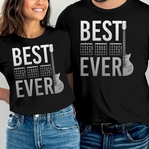 Guitar Player Guitarist Dad Musician Fathers Day Guitar T-Shirt Tee Shirt Mens Women Ladies Guitarist Gift Ideas Wife Gift