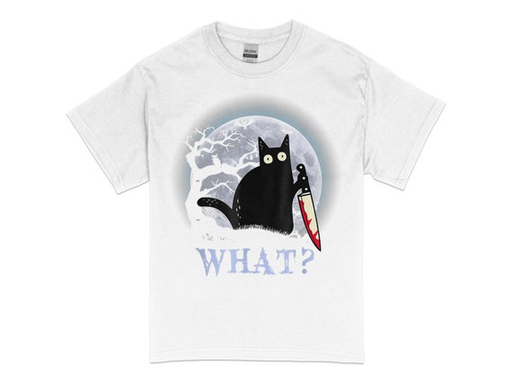 Happy Halloween - Black Cat In Halloween, Scary T-shirt For Halloween