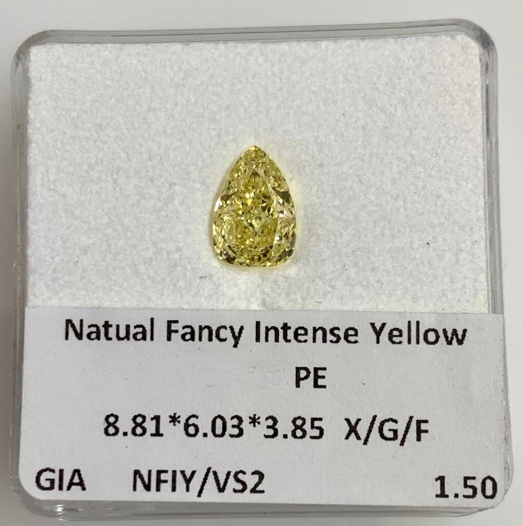 Natural Fancy Intense Yellow Diamond, GIA, Glamour, Feature