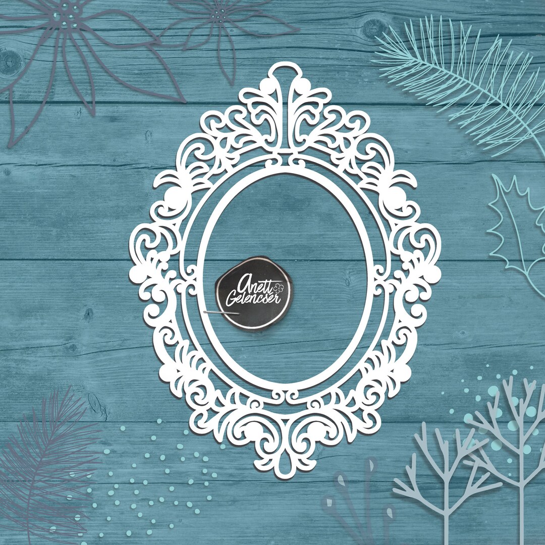 186 Intricate Frame Cut File SVG, PNG PDF Dxf, Silhouette Cameo ...