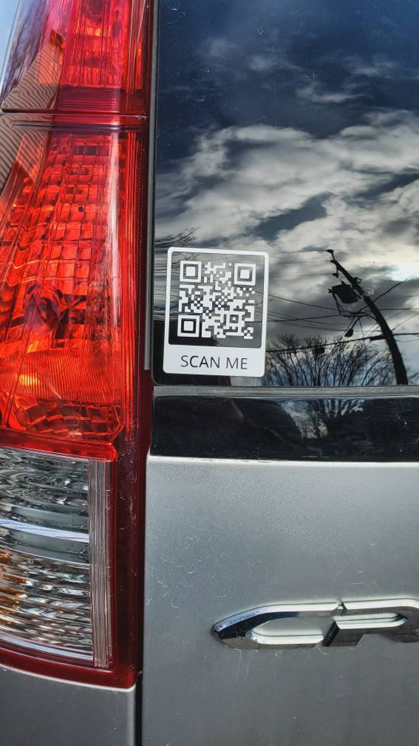 Custom QR Code Vinyl Decal Car Sticker Instagram Facebook Etsy
