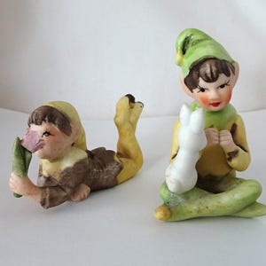 Vintage Rare Pixies / Elfes originaux Josef fabriqués à Taïwan